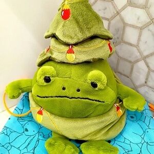 💋New Jellycat Ricky Rain Frog Christmas Tree Plush*NEW